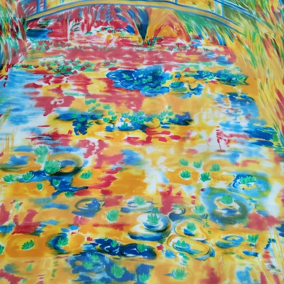 VINTAGE SCARF BY ROGER LAURENT PARIS.34X34 - Picture 3 of 6